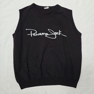 Vintage 80s Panama Jack Sleeveless Sweatshirt Black L
